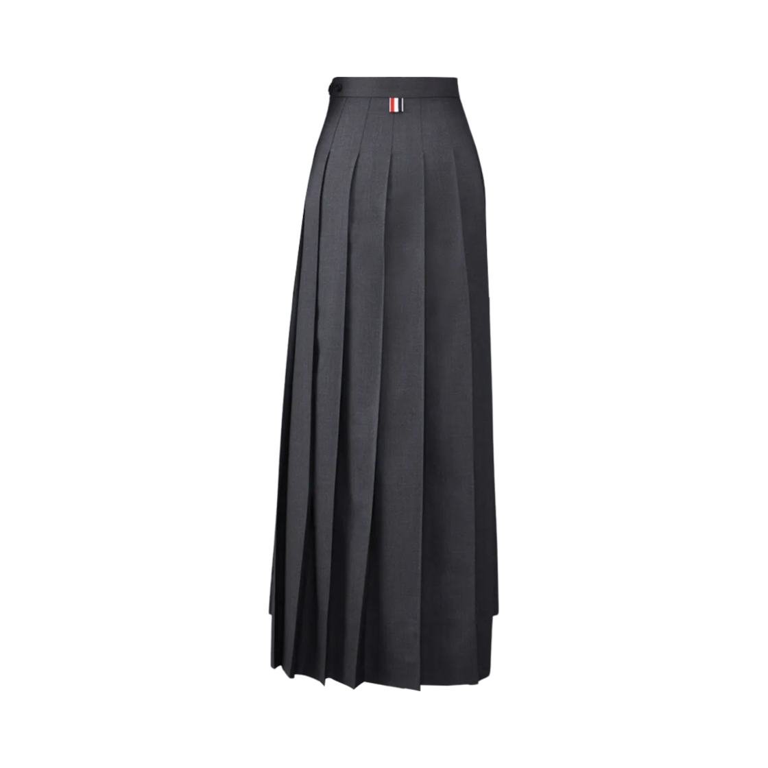 (W) 톰브라운 트윌 플리츠 롱 스커트 다크 그레이((W) Thom Browne Twill Pleated Long Skirt Dark Grey) - 2