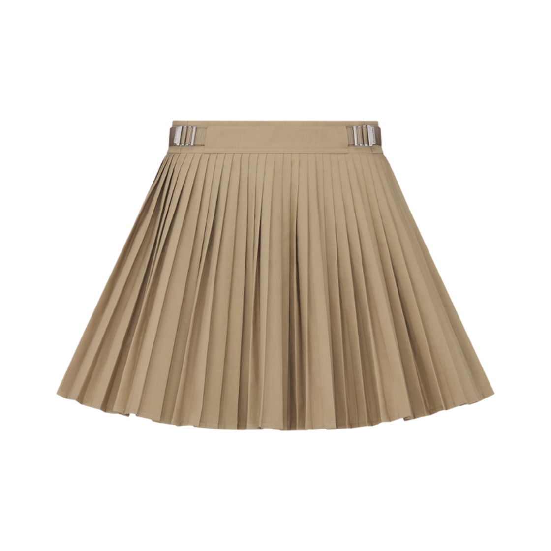 (W) 디올 코튼 개버딘 플리츠 미니스커트 베이지