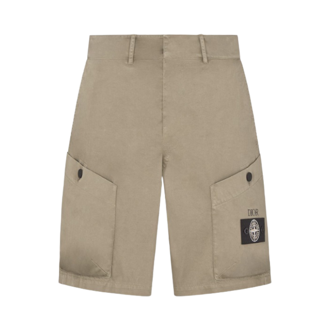 디올 x 스톤 아일랜드 버뮤다 쇼츠 브라운