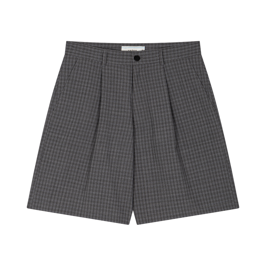 웨이비니스 프리즘 플레어 버뮤다 팬츠 그레이 체크(Waviness Prism Flare Bermuda pants Grey Check)