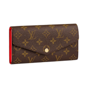 Louis Vuitton Sarah Wallet Monogram Coquelicot Red