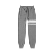 Thom Browne Waffle 4-Bar Stripe Sweatpants Medium Grey