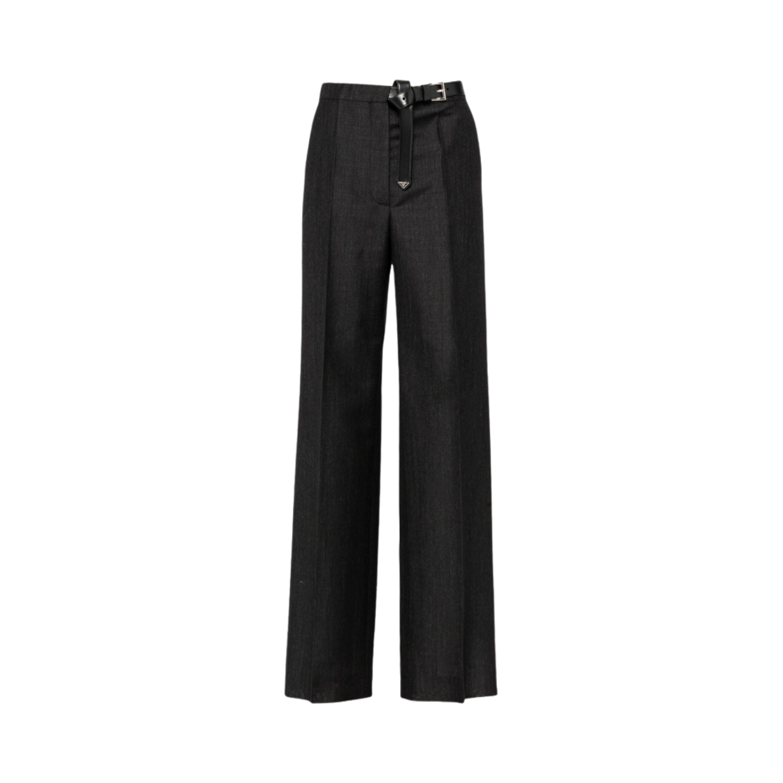(W) 프라다 키드 모헤어 팬츠 앤트러사이트 그레이((W) Prada Kid Mohair Pants Anthracite Gray) - 1