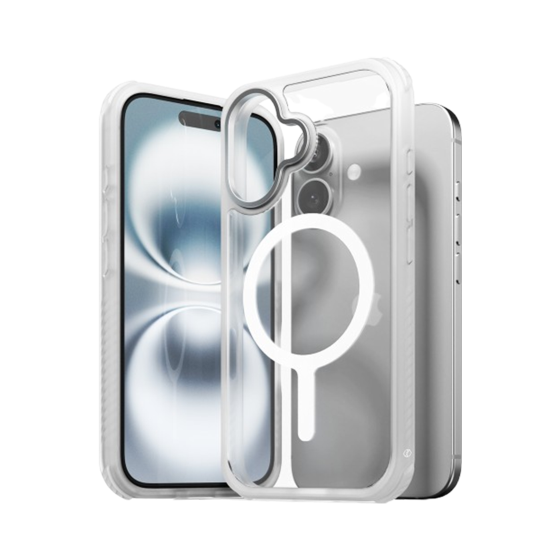 S104200013 SINJIMORU MagSafe High Shield Bumper Case iPhone MatteClear