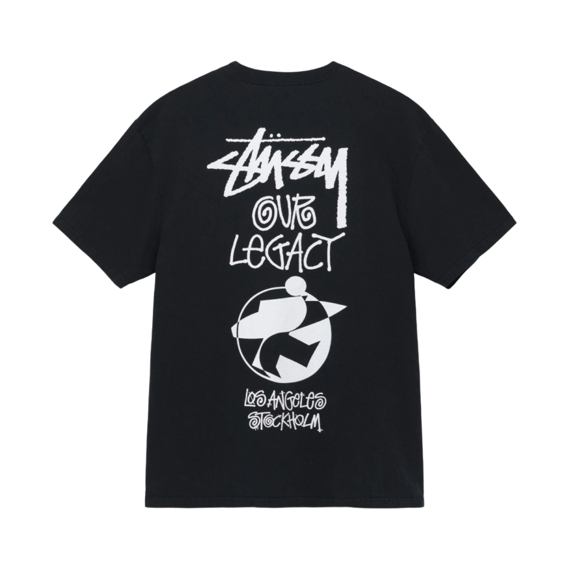 스투시 x 아워레가시 서프맨 2 피그먼트 다이드 티셔츠 블랙(Stussy x Our Legacy Surfman 2 Pigment Dyed T-Shirt Black)