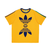 Gucci x Adidas Cotton Jersey T-Shirt Yellow