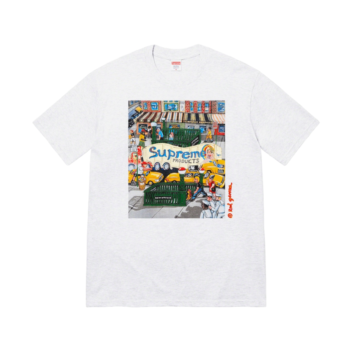 - Supreme Manhattan T-Shirt Ash Grey - 22SS