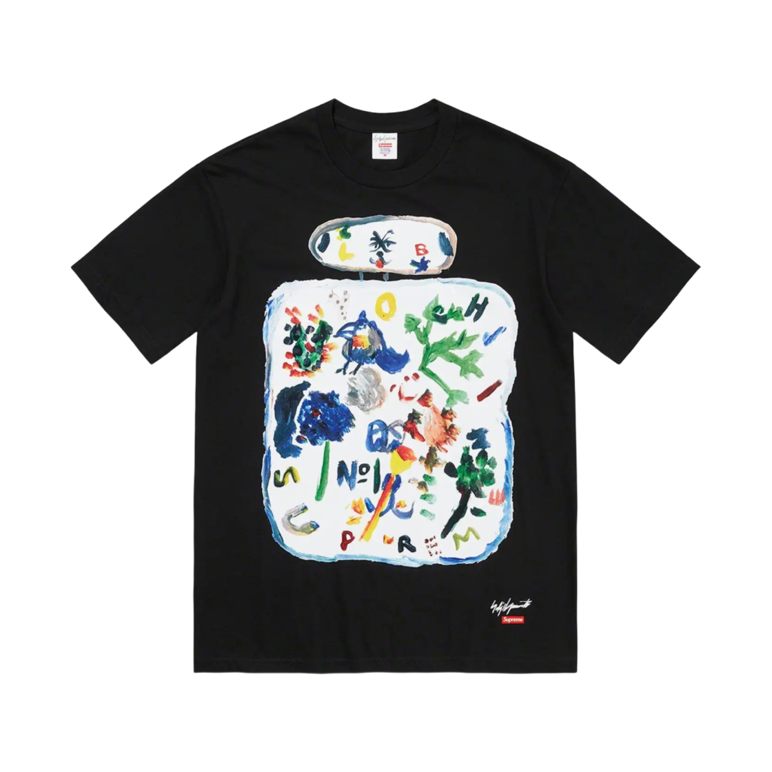 슈프림 x 요지 야마모토 페인트 티셔츠 블랙 - 22FW(Supreme x Yohji Yamamoto Paint T-Shirt Black - 22FW) - 1