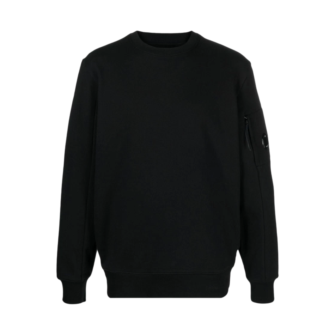 C.P. Company C.P. Company Diagonal Raised Fleece Sweatshirt Black - 24SS · L