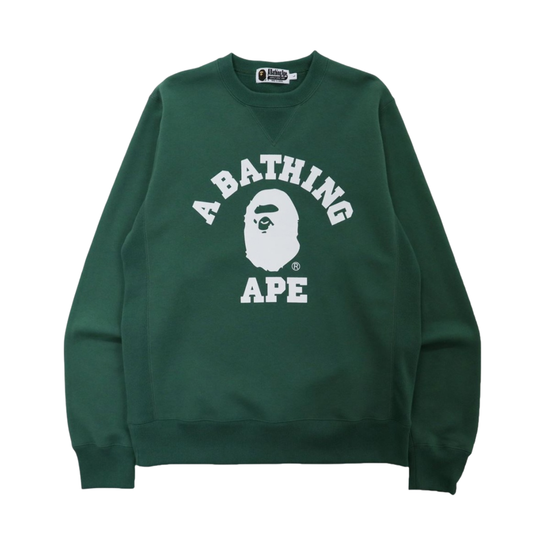 베이프 컬리지 크루넥 스웨트셔츠 그린(BAPE College Crewneck Sweatshirt Green) - 1