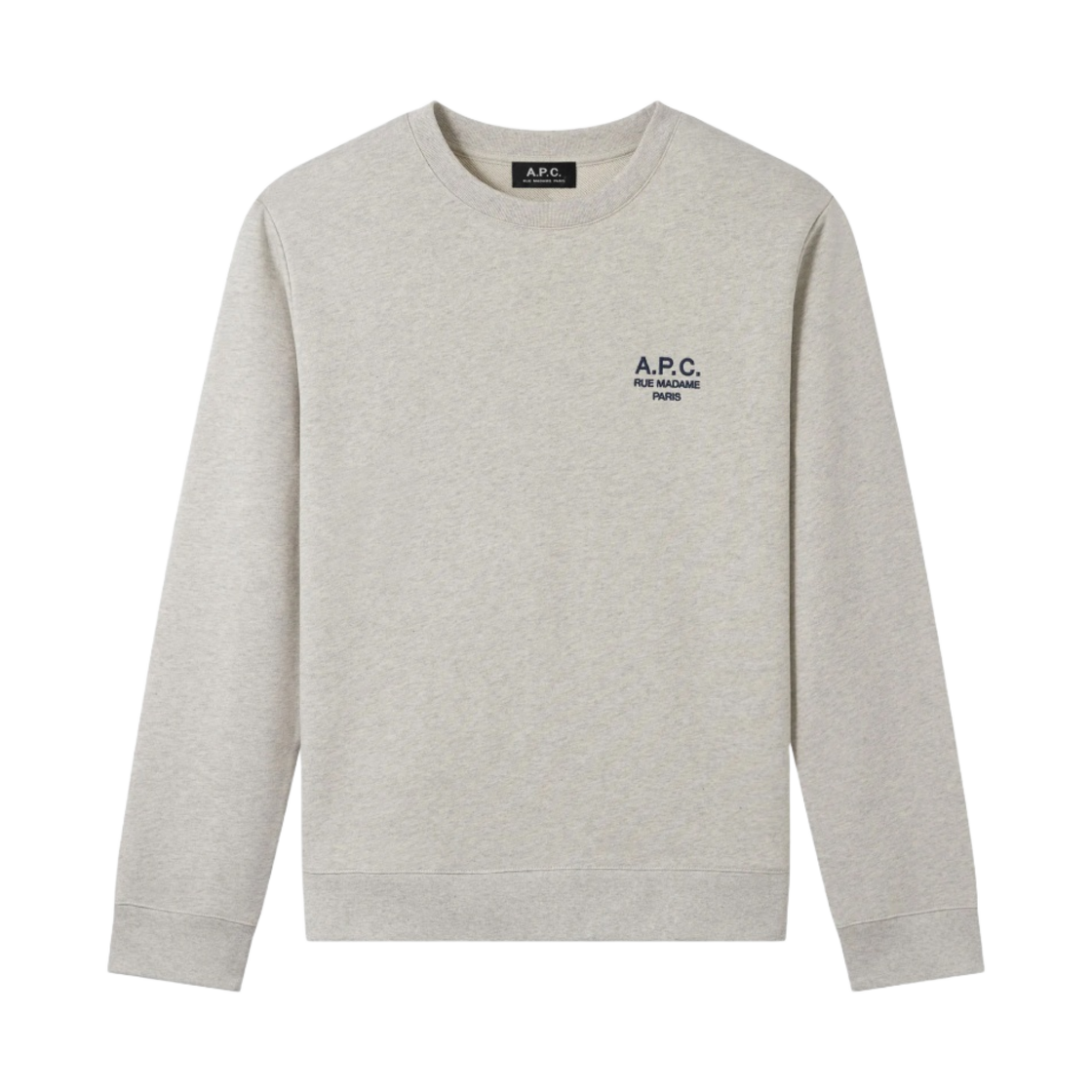 COEZD-H27699-PAA A.P.C. Rider Sweatshirt Heather Ecru