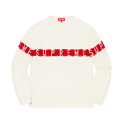 Supreme Inside Out Logo Sweater White - 21SS