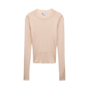 (W) Zara x And Wander Fine Knit Top Beige Pink