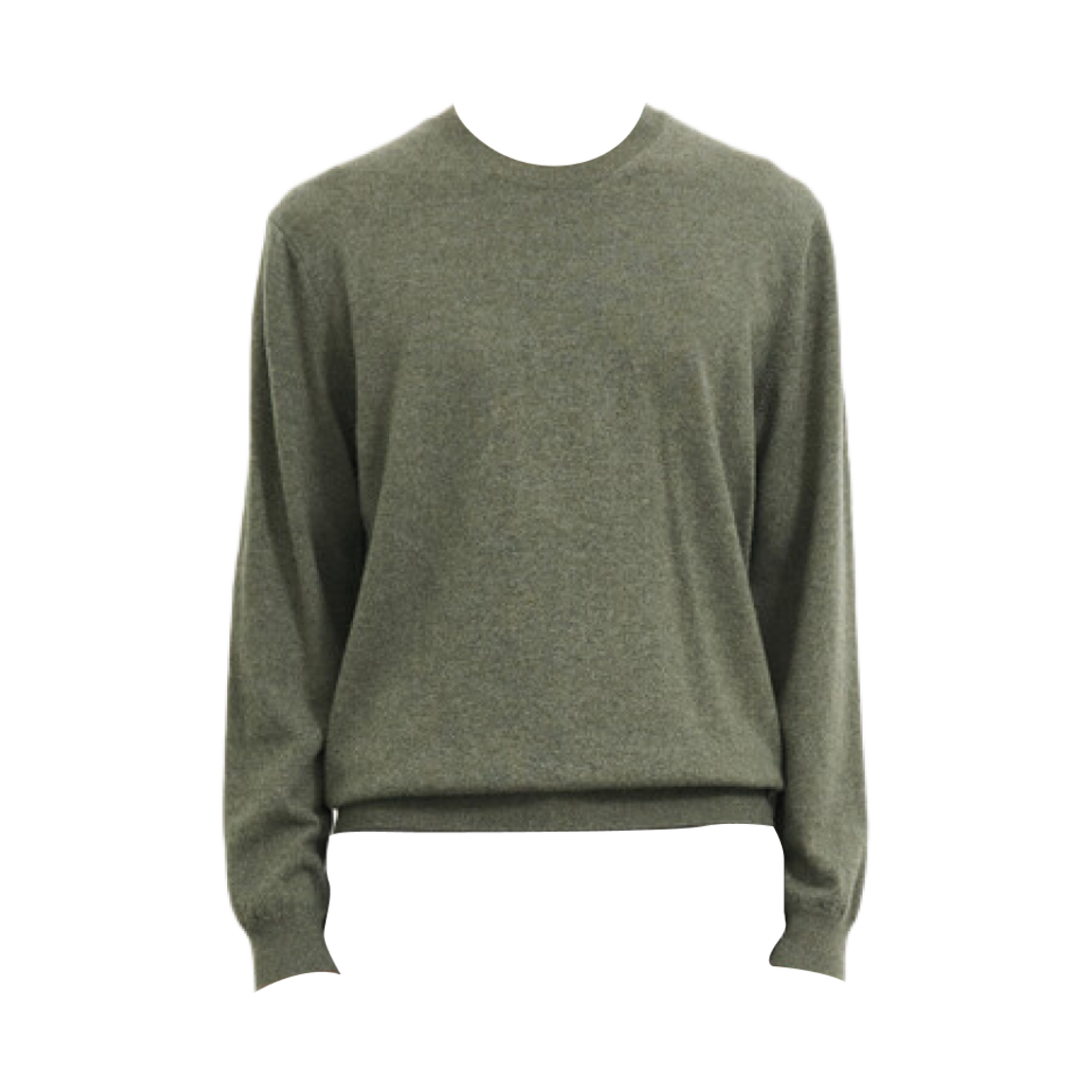 TH2E9KRN600M-MR Time Homme Cashmere Round Neck Knit Top Moss Green