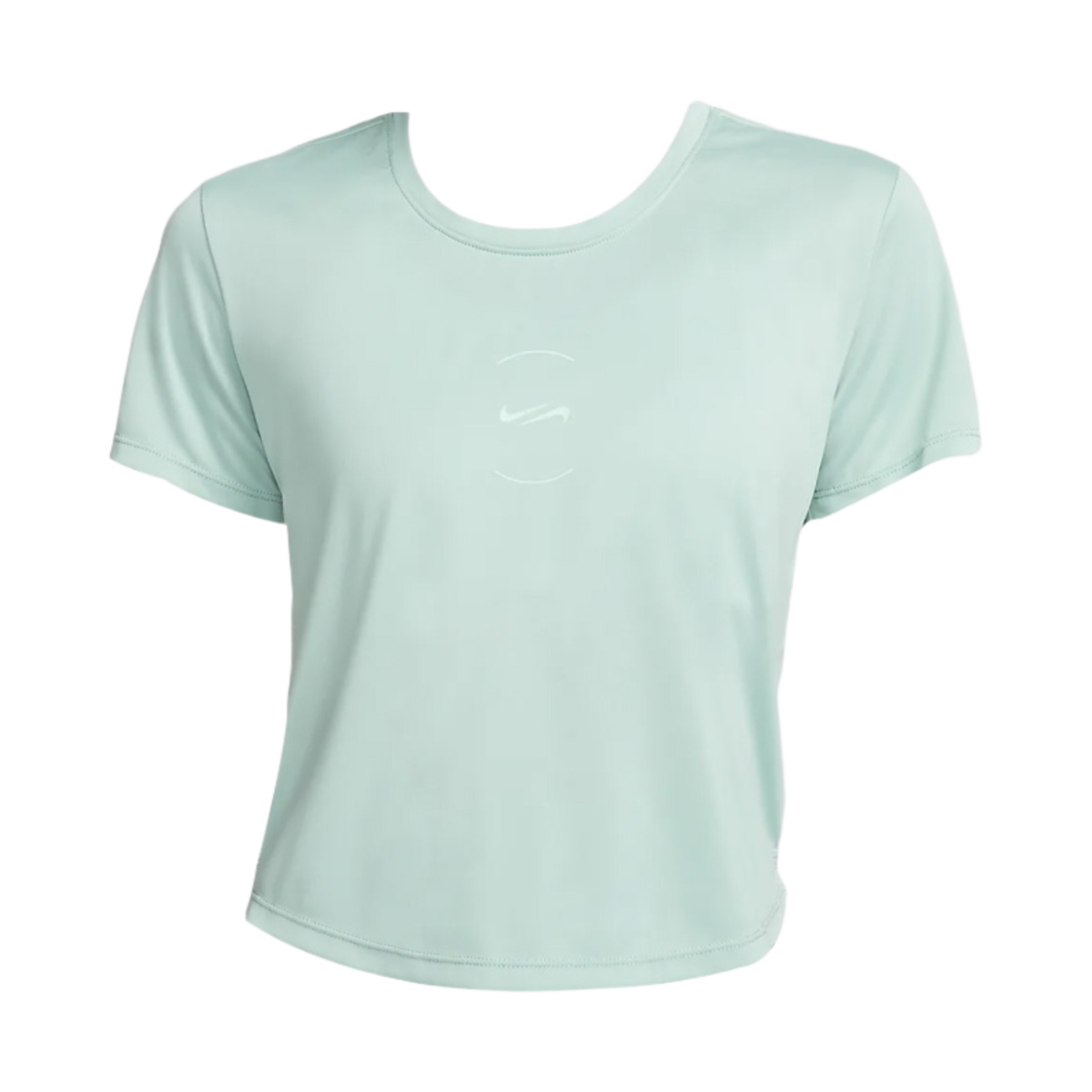 (W) 나이키 드라이핏 크롭 티셔츠 미네랄 제이드 아이스 - 아시아((W) Nike Dri-Fit Cropped T-Shirt Mineral Jade Ice - Asia) - 1