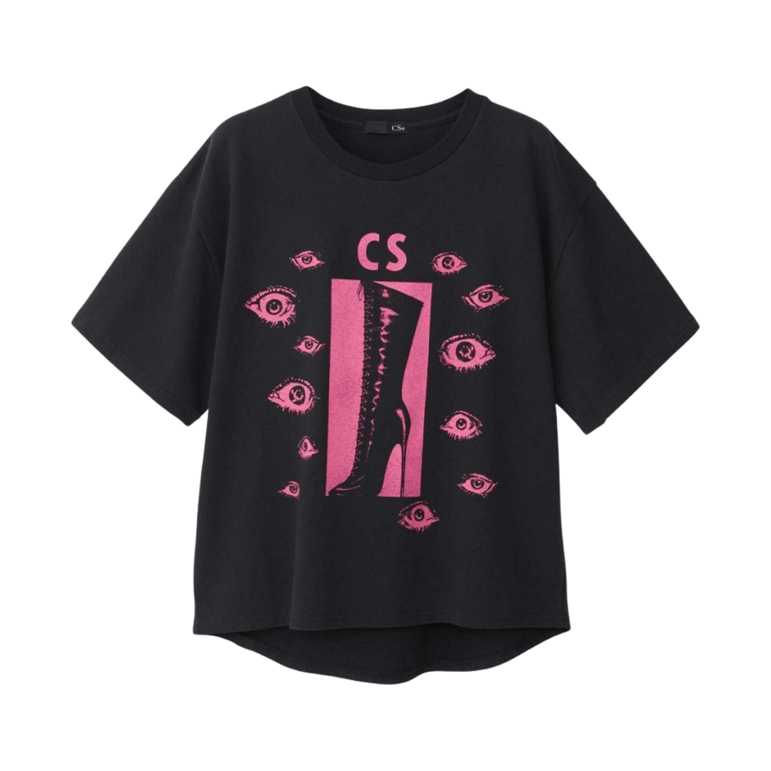 (W) 히스테릭 글래머 힐 앤 아이즈 풀오버 블랙((W) Hysteric Glamour Heel&Eyes Pullover Black) - 1
