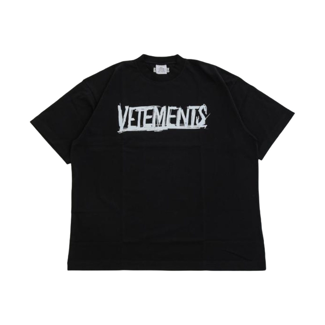베트멍 월드 투어 오버사이즈 로고 티셔츠 블랙(Vetements World Tour Oversized Logo T-Shirt Black) - 1