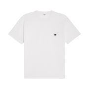 Celine Triomphe Loose T-Shirt in Cotton Jersey Off White Black