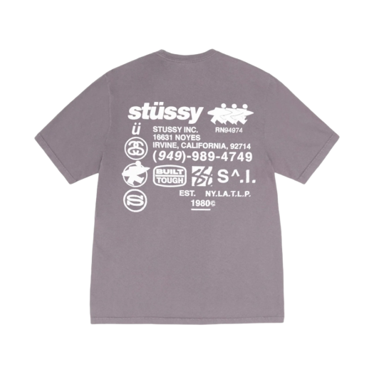 Stussy DNA Pigment Dyed T-Shirt Shark