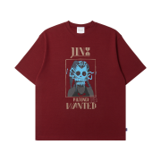 IAB Studio x Arcane Jinx Wanted T-shirt Burgundy Gold