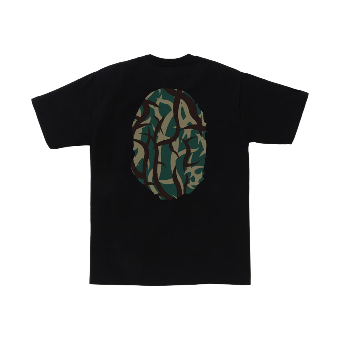 베이프 트라이얼 카모 빅 에이프 헤드 티셔츠 블랙 그린(BAPE Trial Camo Big Ape Head T-Shirt Black Green) - 2