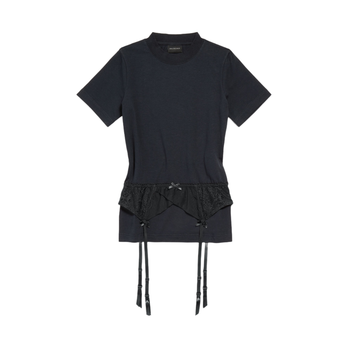 828869TNVB21083 (W) Balenciaga Lingerie T-Shirt Faded Black