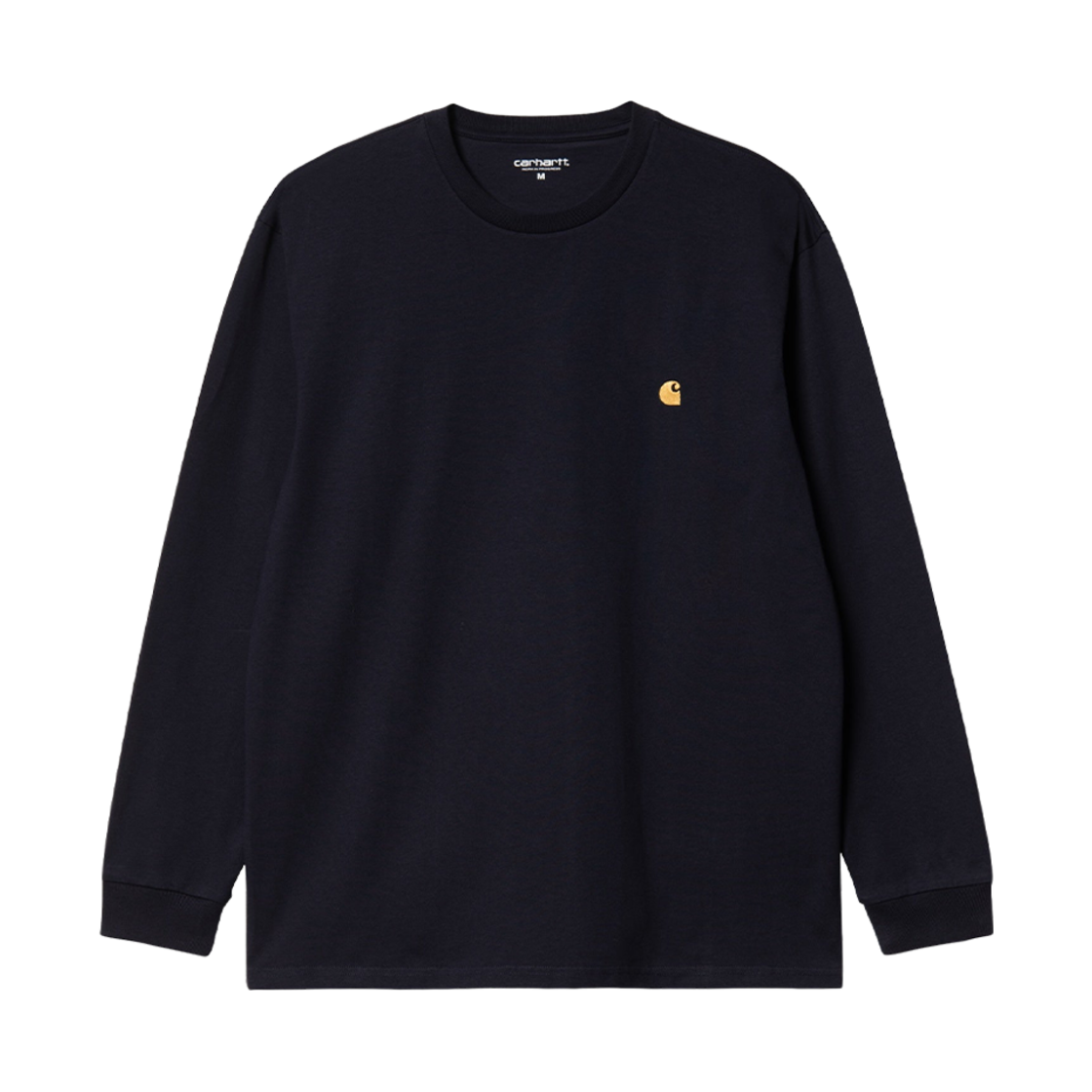 I026392-00H-XX Carhartt WIP Chase Long Sleeve T-Shirt Dark Navy