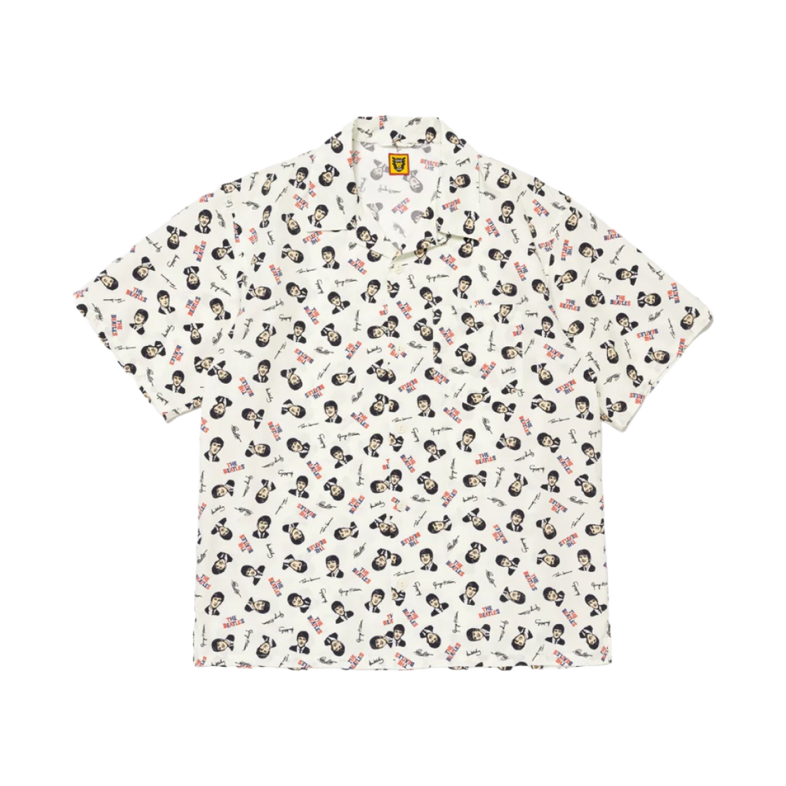 HM27SH026 Human Made Beatles Aloha Shirt White