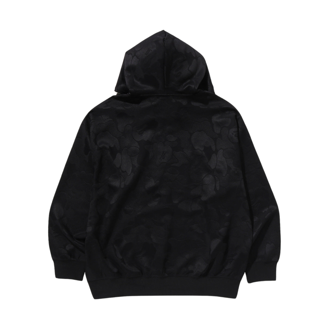 베이프 솔리드 카모 자카드 원 포인트 릴렉스 핏 집 후드 블랙(BAPE Solid Camo Jacquard One Point Relax Fit Zip Hoodie Black) - 2