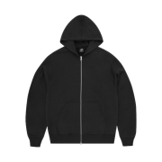 Corteiz Island Mixed Panel Zip Hoodie Black