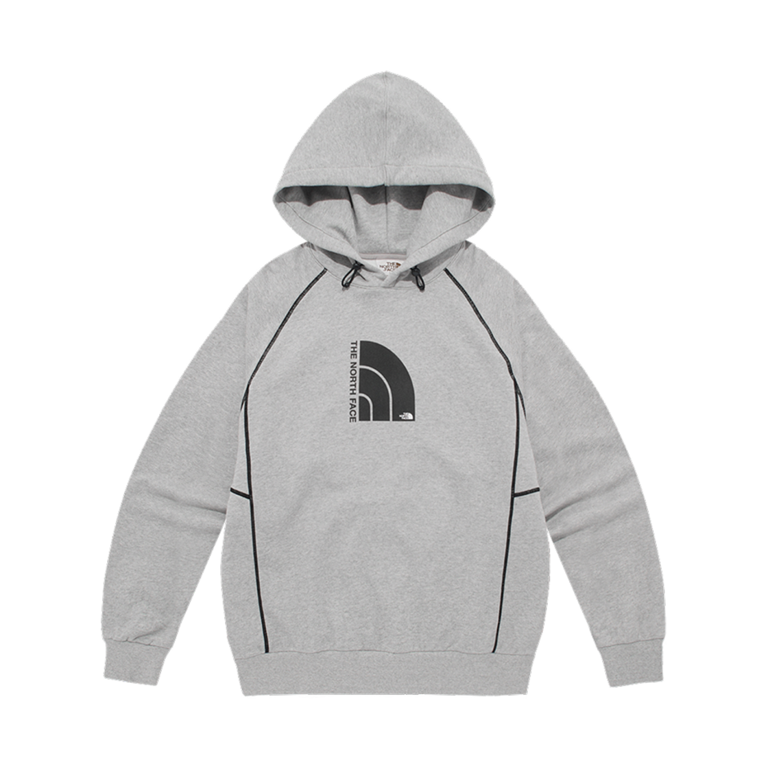 NM5PQ50J The North Face Dome Logo Hood Pullover Melange Grey