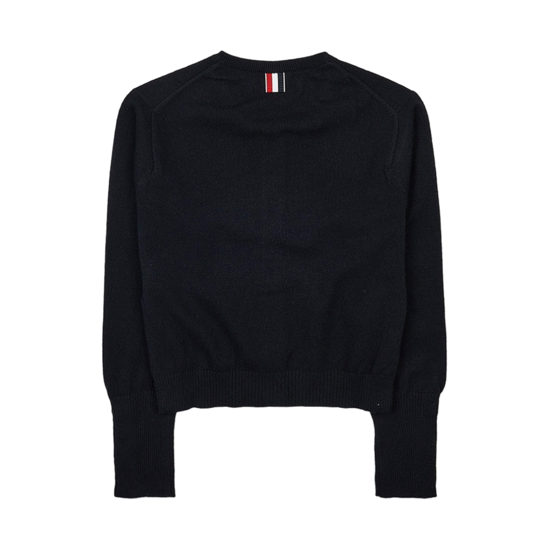 (W) 톰브라운 캐시미어 크롭 크루넥 쉘 탑 블랙((W) Thom Browne Cashmere Cropped Crew Neck Shell Top Black) - 2