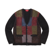 Supreme Brushed Grid Cardigan Black - 22SS