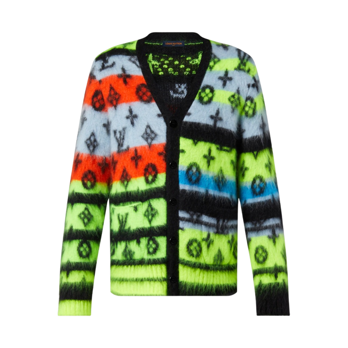루이비통 모노그램 모헤어 가디건 멀티컬러(Louis Vuitton Monogram Mohair Cardigan Multicolor)