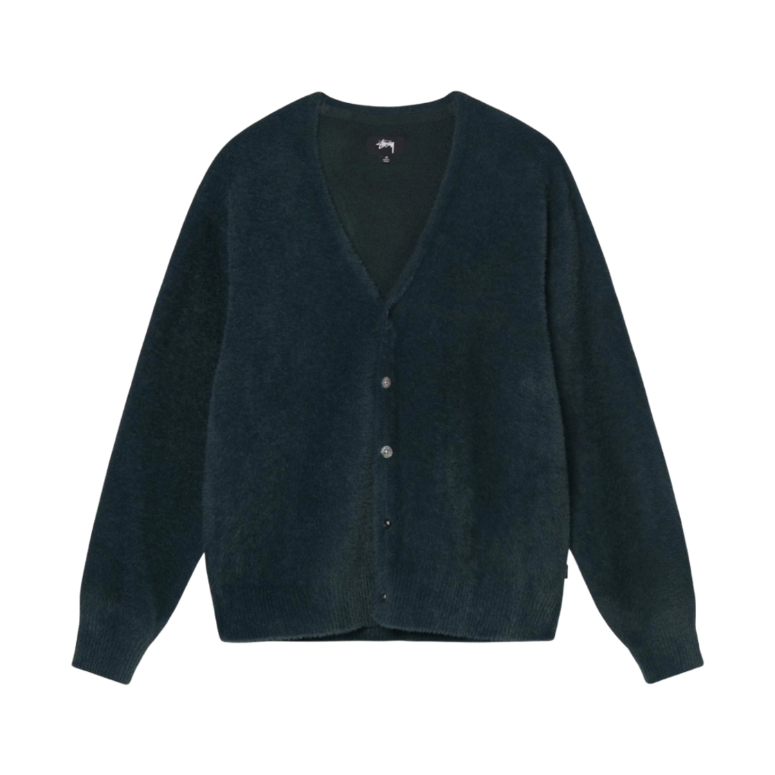 스투시 쉐기 가디건 다크 그린(Stussy Shaggy Cardigan Dark Green) - 1