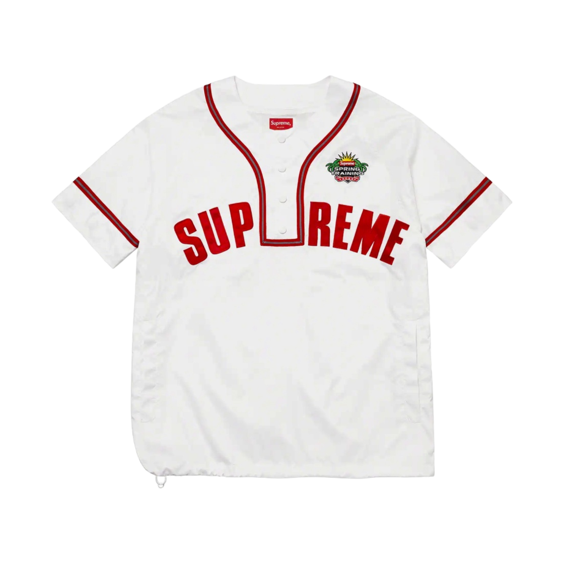 슈프림 스냅오프 슬리브 롱슬리브 베이스볼 탑 화이트 - 22SS(Supreme Snap-Off Sleeve L/S Baseball Top White - 22SS) - 2