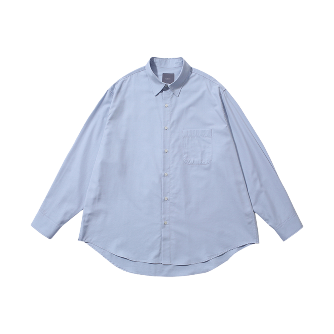 발루트 코튼 텐셀 오버 실루엣 셔츠 스카이 블루
