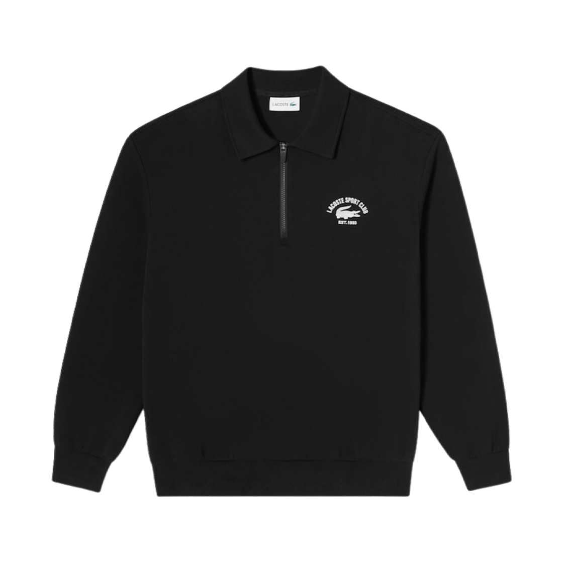 라코스테 테니스 스웨트 폴로 풀오버 블랙(Lacoste Tennis Sweat Polo Pullover Black) - 1