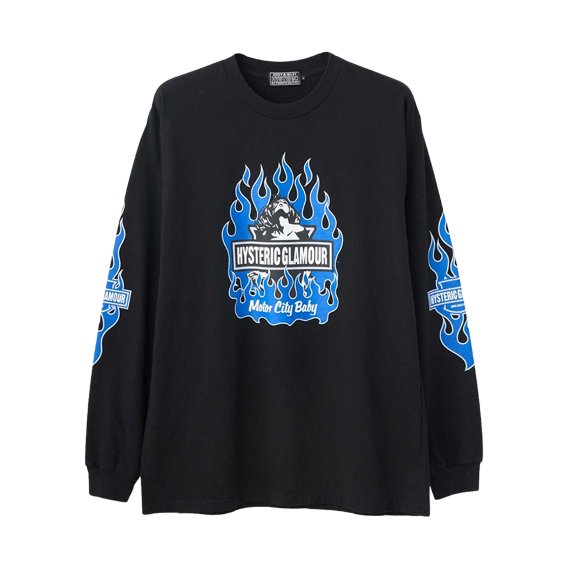 02251CL01 Hysteric Glamour Motor City Baby T-Shirt Black