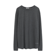 Polyteru Human Index Human Inner Layer Boat Neck Charcoal