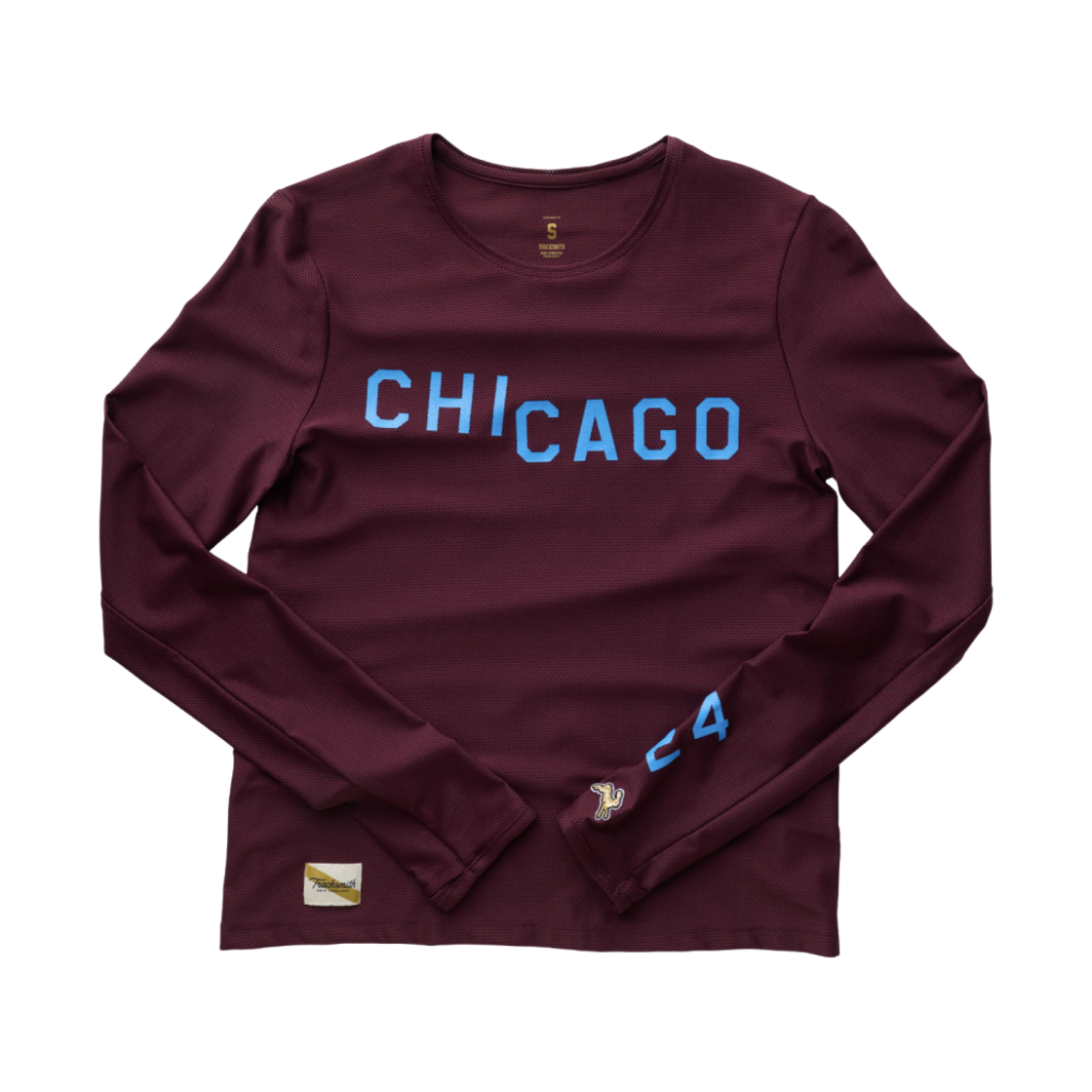 (W) 트랙스미스 시카고 롱슬리브 와인((W) Tracksmith Chicago Long Sleeve Wine)