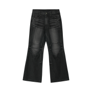 BLR Double Yoke Biker Washing Denim Pants Black (RENEW.)