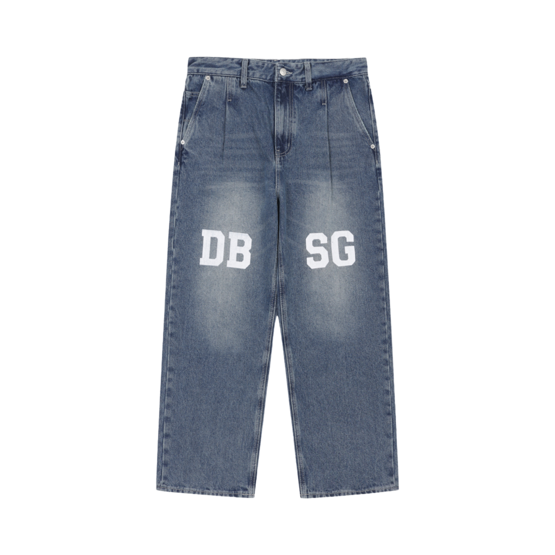 J8PDX24901BUD AMOUPRE DBSG Wide One Tuck Denim Dark Blue - 대표 이미지 #1