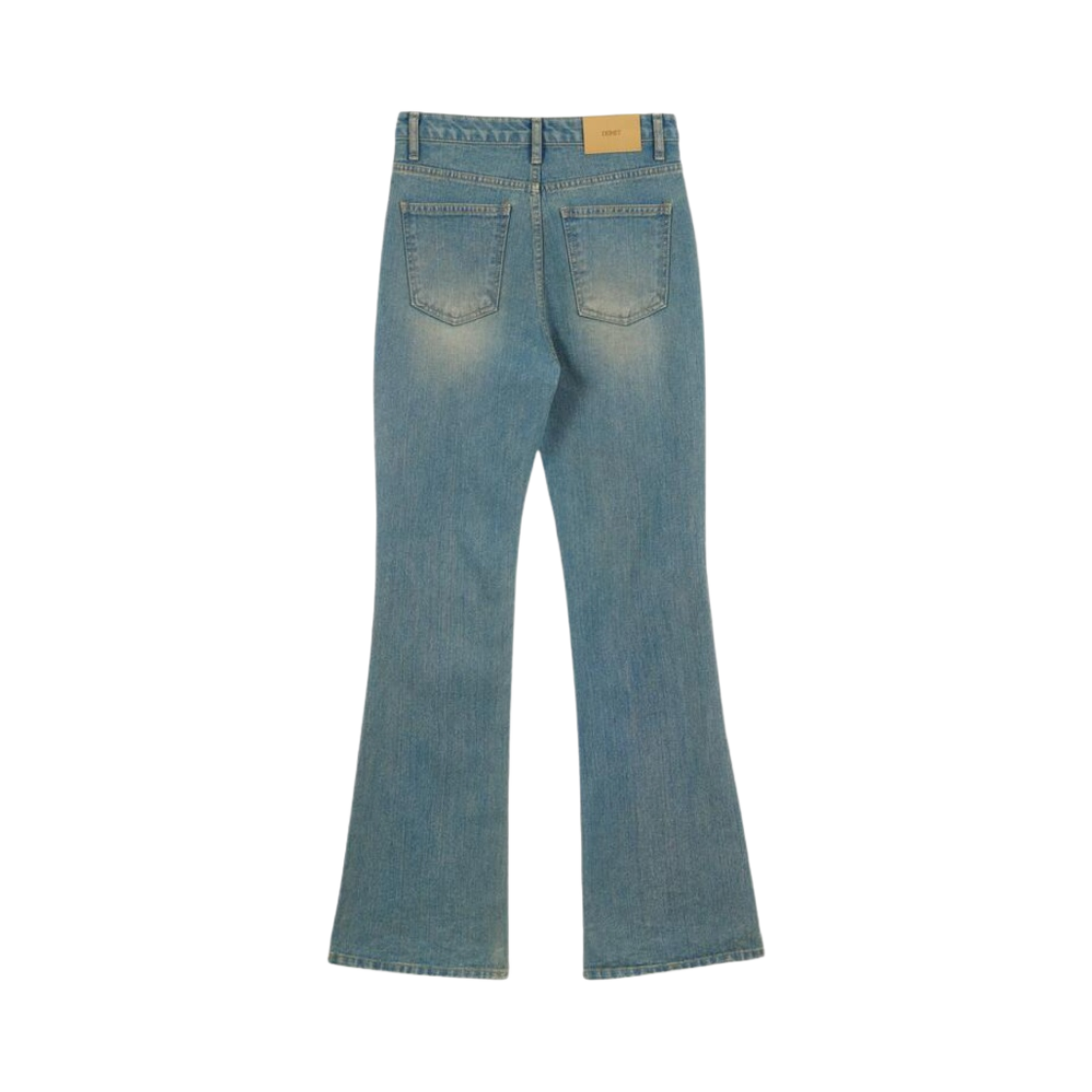 (W) 다이닛 스크래치 데미지 부츠컷 데님 팬츠 블루((W) Deinet Scratch Damage Boots Cut Denim Pants in Blue) - 2