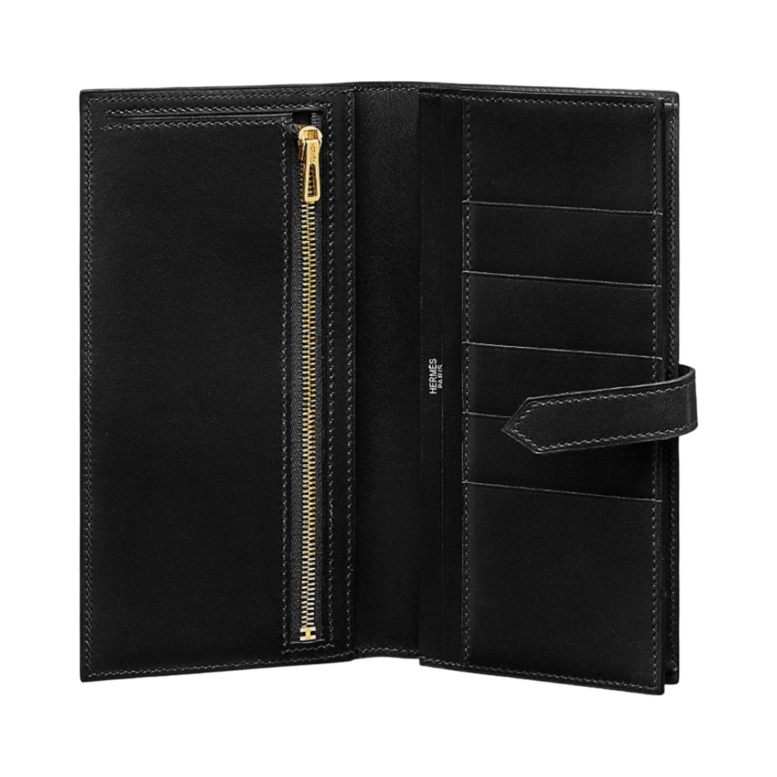 에르메스 베안 수플레 장지갑 박스 카프스킨 & 골드 하드웨어 누아(Hermes Bearn Soufflet Wallet Box Calfskin & Gold Noir) - 2