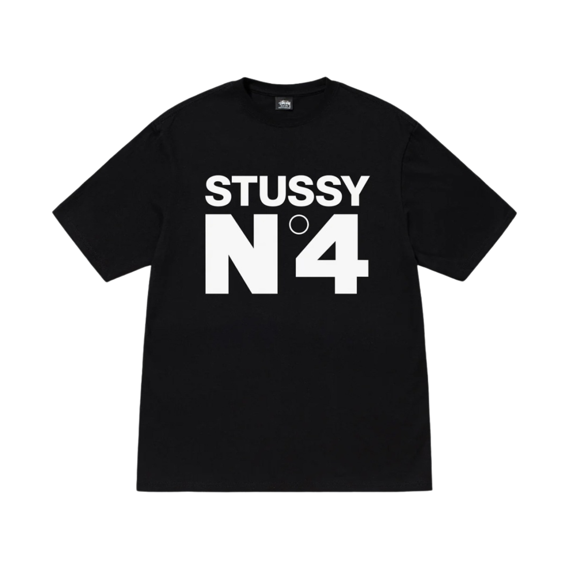 스투시 NO.4 티셔츠 블랙(Stussy NO.4 T-Shirt Black) - 1