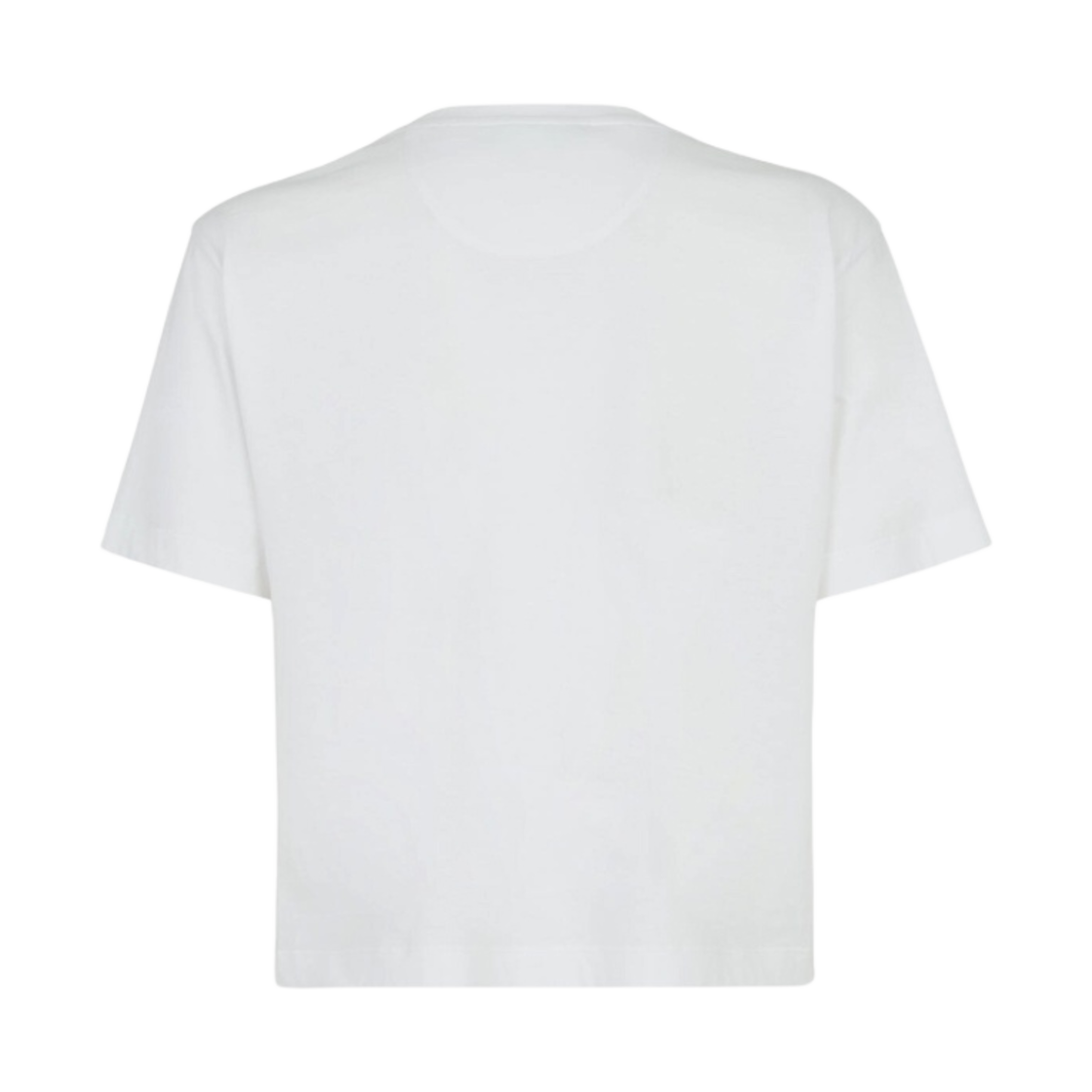 (W) 펜디 저지 크롭 티셔츠 화이트((W) Fendi Jersey Cropped T-Shirt White) - 2