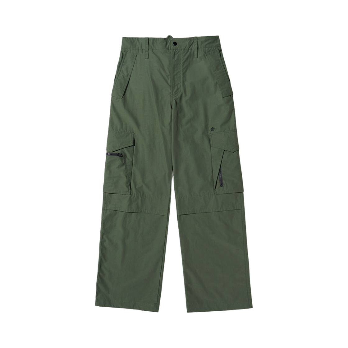 KA3PT1204M_KHAKI KALA PATTHAR Nylon Rib Ventilation Cargo Pants Khaki