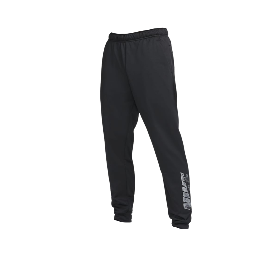 나이키 써마핏 테이퍼드 스우시 그래픽 피트니스 팬츠 블랙 - 아시아(Nike Therma-Fit Tapered Swoosh Graphic Fitness Pants Black - Asia) - 1