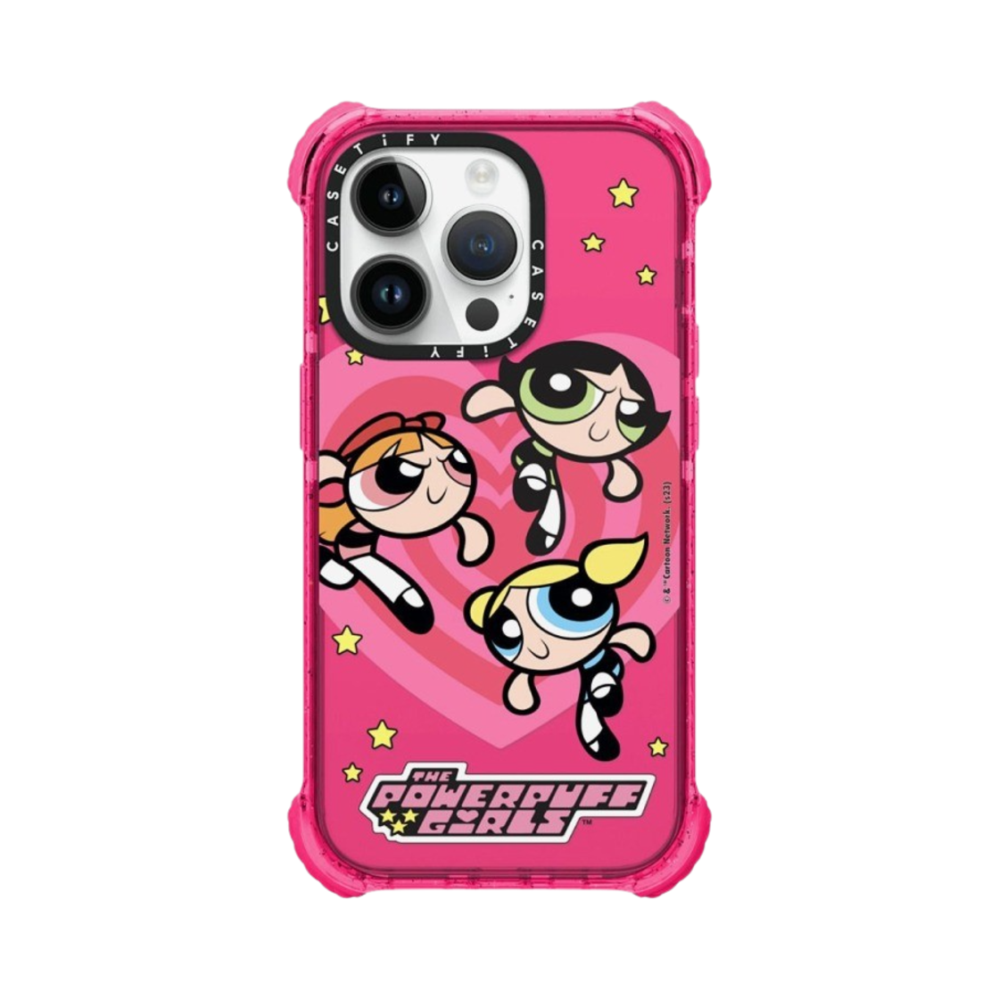 케이스티파이 x 파워퍼프걸 아이폰 하트 울트라 임팩트 범퍼 케이스 반투명 버블검(Casetify x The Powerpuff Girls iPhone Heart Ultra Impact Bumper Case Sheer Bubblegum) - 1